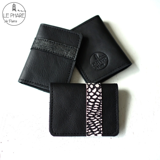 Porte-cartes en cuir