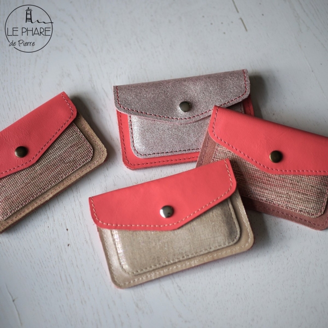 Porte-cartes en cuir