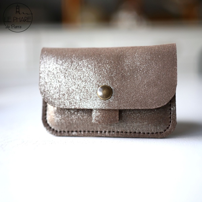 Porte-cartes en cuir  